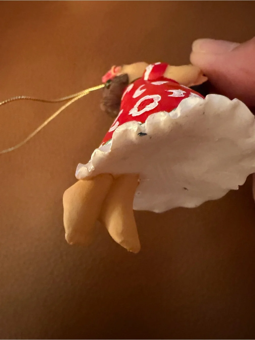 Island Heritage Hawaiian Ornament Girl Red Dress